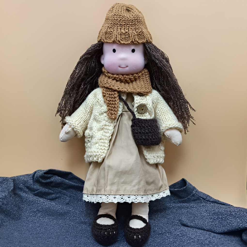 Davy | Soft Waldorf Cuddly Doll with Natural Features