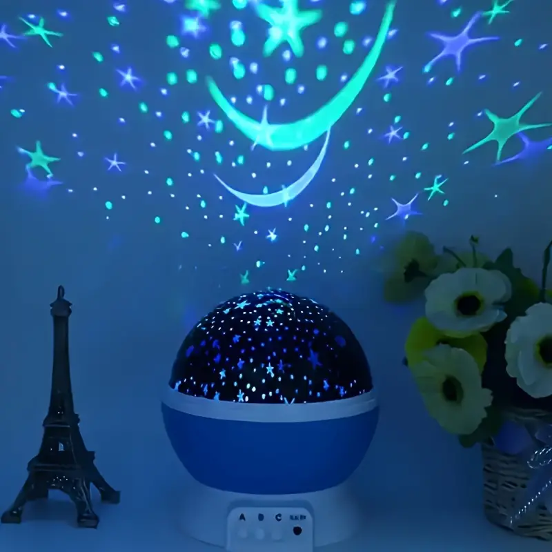 Davy | Star Projector Night Light | Soothing Sky Projection with Music