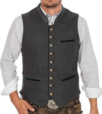 Davy | Chaleco Tradicional Bordado para Hombre de Corte Ajustado