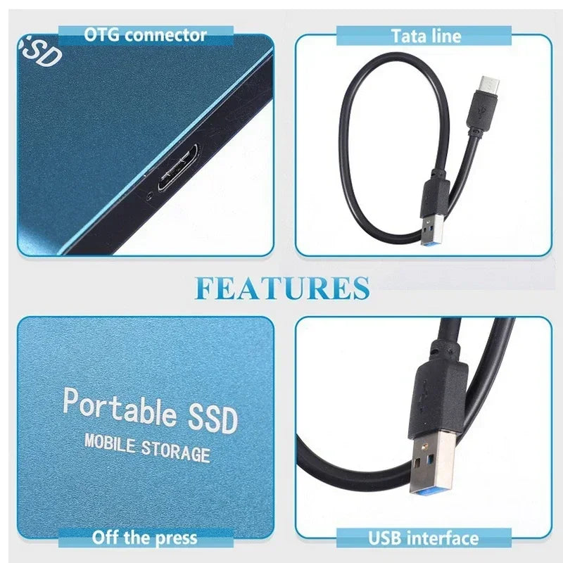 Davy | TECHNOLOGY | Super Fast External SSD 128GB | Mini SSD | High-Speed Storage for Laptop and PC