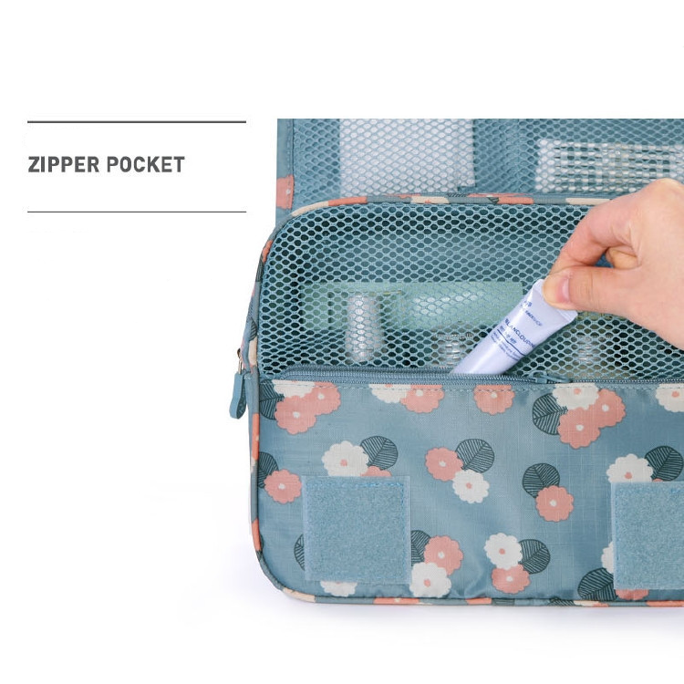 Davy Travel Cosmetic Bag | Waterproof & with Hook | Foldable & Padded | For Women & Men