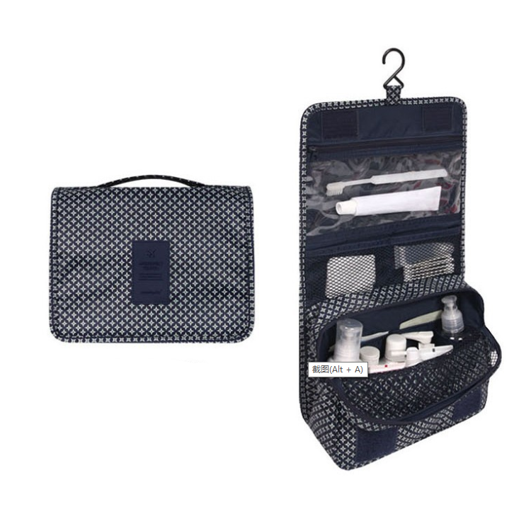 Davy Travel Cosmetic Bag | Waterproof & with Hook | Foldable & Padded | For Women & Men