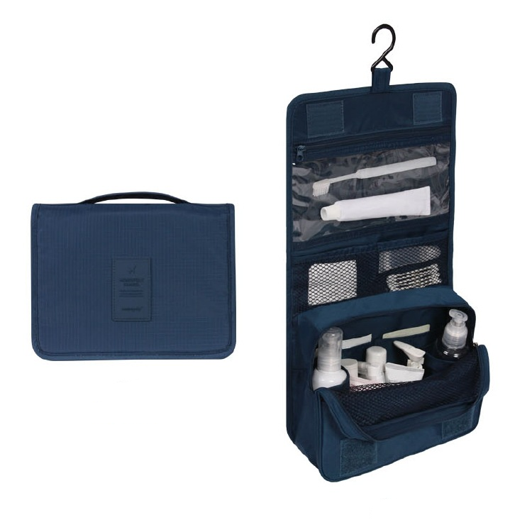 Davy Travel Cosmetic Bag | Waterproof & with Hook | Foldable & Padded | For Women & Men
