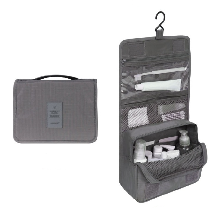 Davy Travel Cosmetic Bag | Waterproof & with Hook | Foldable & Padded | For Women & Men