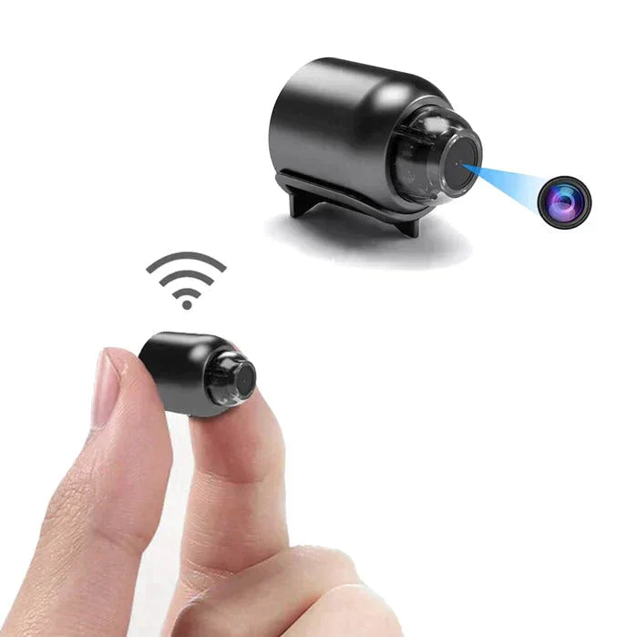 Davy | Ultra-Small WiFi IP Camera | 1080p Full HD | 120° Wide Angle Lens | Infrared Night Vision & Motion Sensor | 2-Way Audio | Worldwide Remote Access