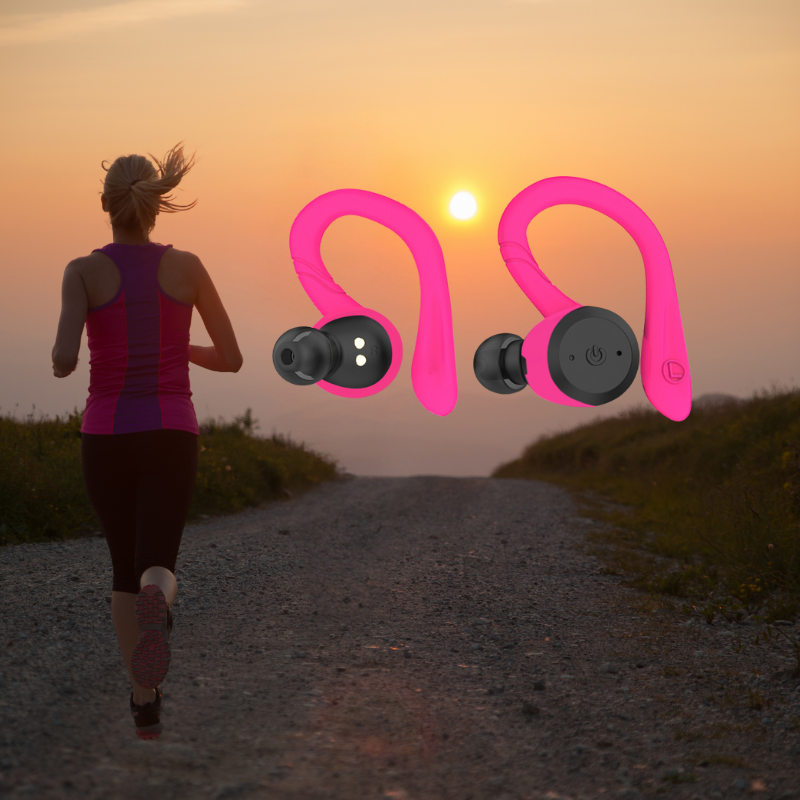 Davy | Vega Waterproof Wireless Sport Earbuds – 20 Hours Playtime | Bluetooth 5.0, IPX7 for Swimming & Fitness