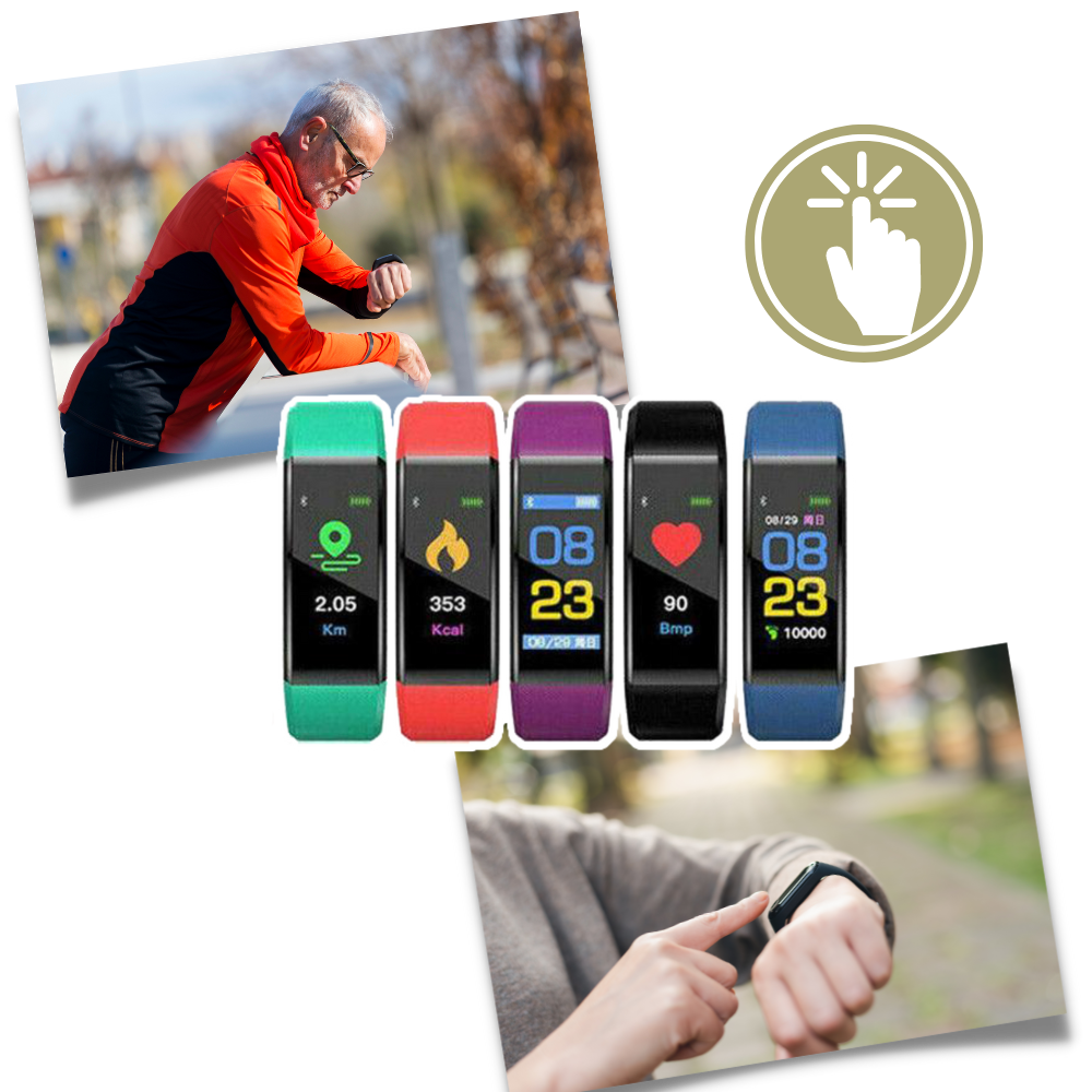 Davy | VitaWatch | Senior Smartwatch with Health Monitor and Large LED Screen