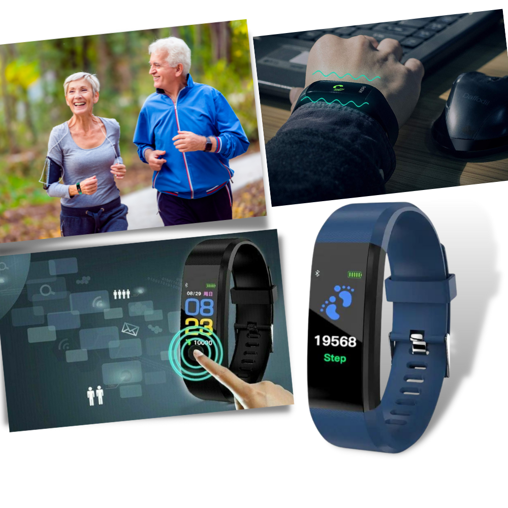 Davy | VitaWatch | Senior Smartwatch with Health Monitor and Large LED Screen