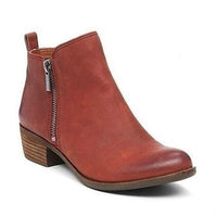 Bottes vintage à talons et fermeture éclair latérale pour femme
