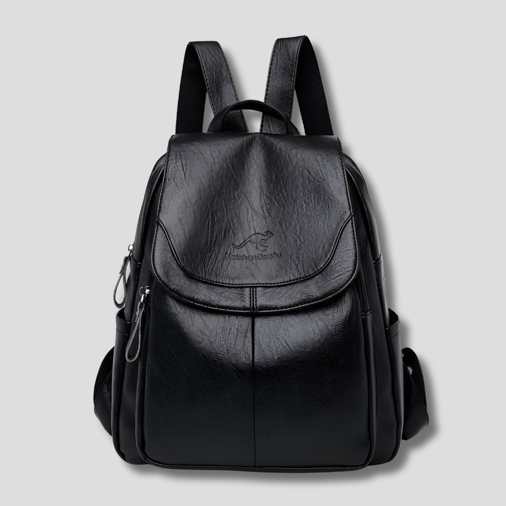 Davy | Women's Anti-Theft Leather Backpack with Embossed Design
