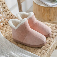 Chaussons bottines chauds pour femme à porter à la maison