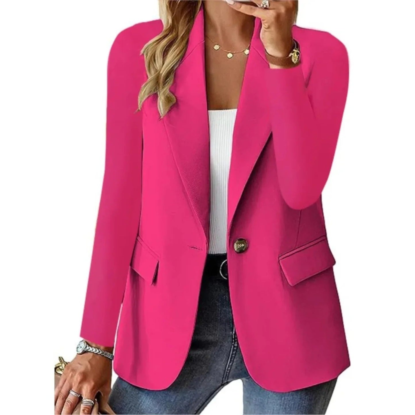 Davy | Women's Casual One-Button Blazer