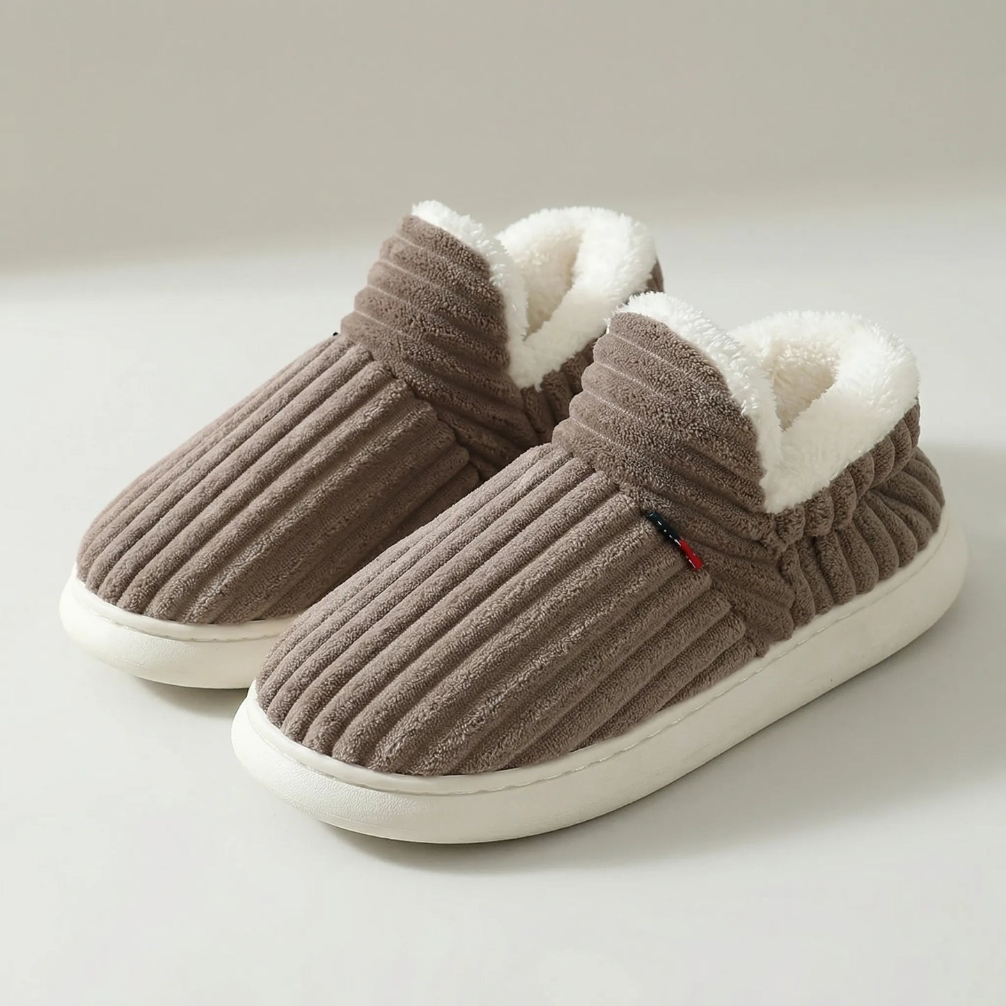 Davy | Women's Cozy Ribbed Slip-on Slippers