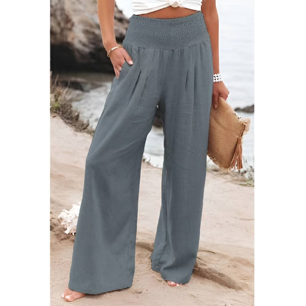 Davy | Women's High-Waisted Wide Leg Pants
