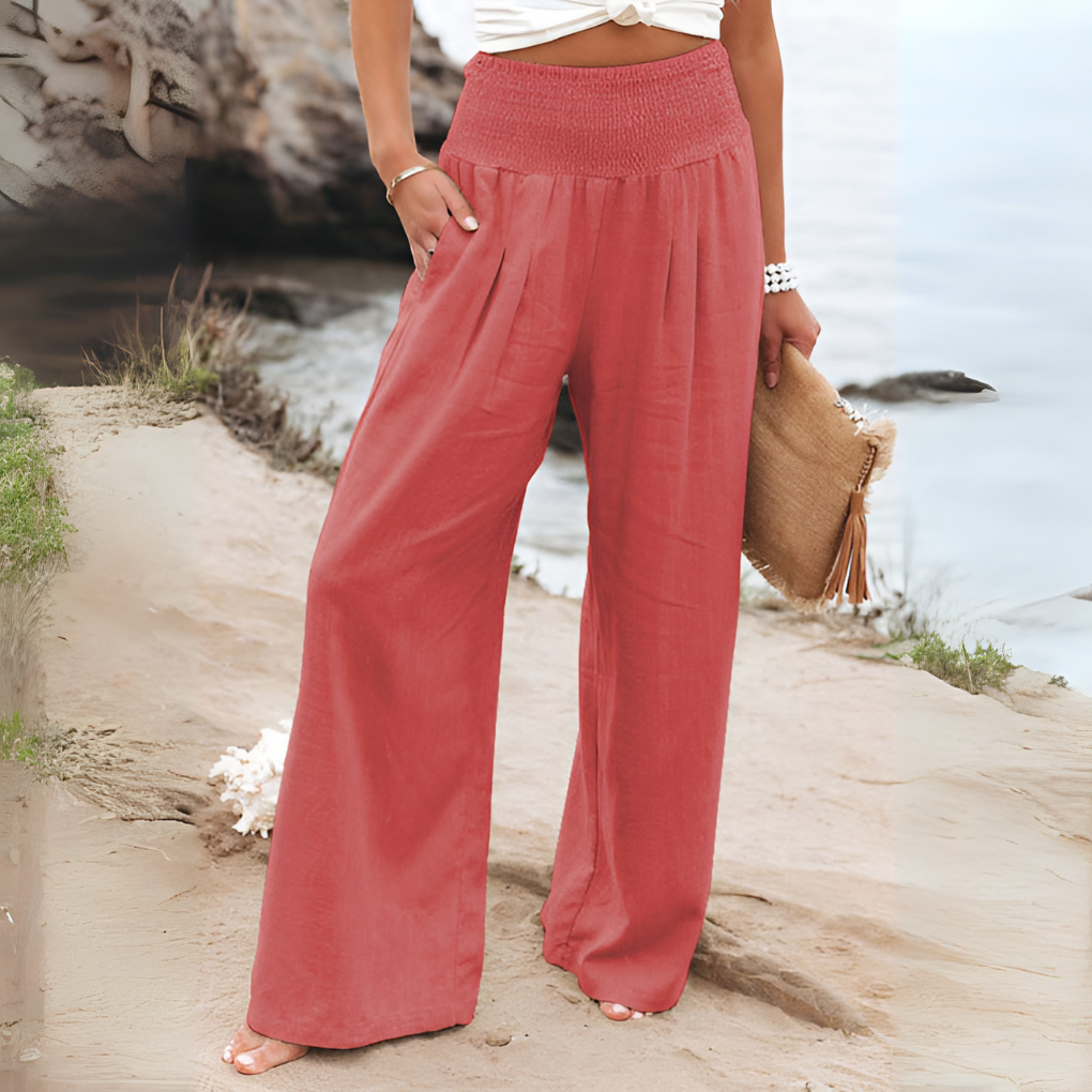 Davy | Women's High-Waisted Wide Leg Pants