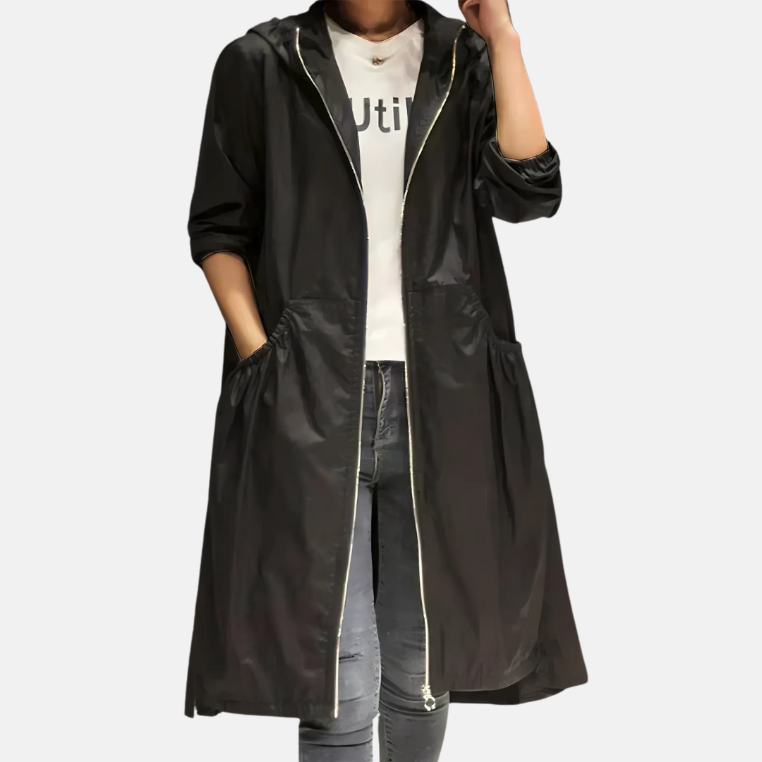 Davy | Women's Hooded Knee Length Jacket
