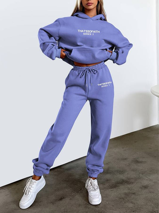 Davy | Women's Hoodie and Jogger Set with Drawstring Waist