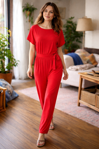 Combinaison ample à jambes larges pour femmes