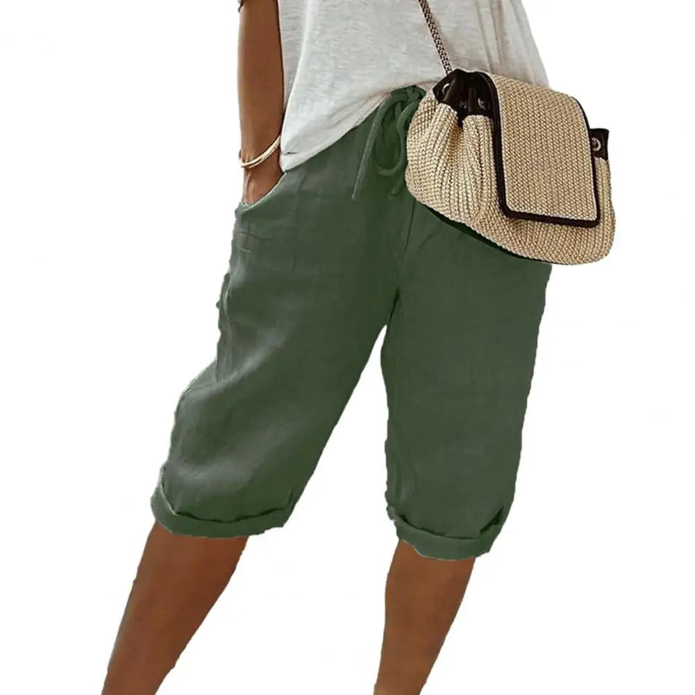 Davy | Women's Knee Pants with Drawstring and Pockets