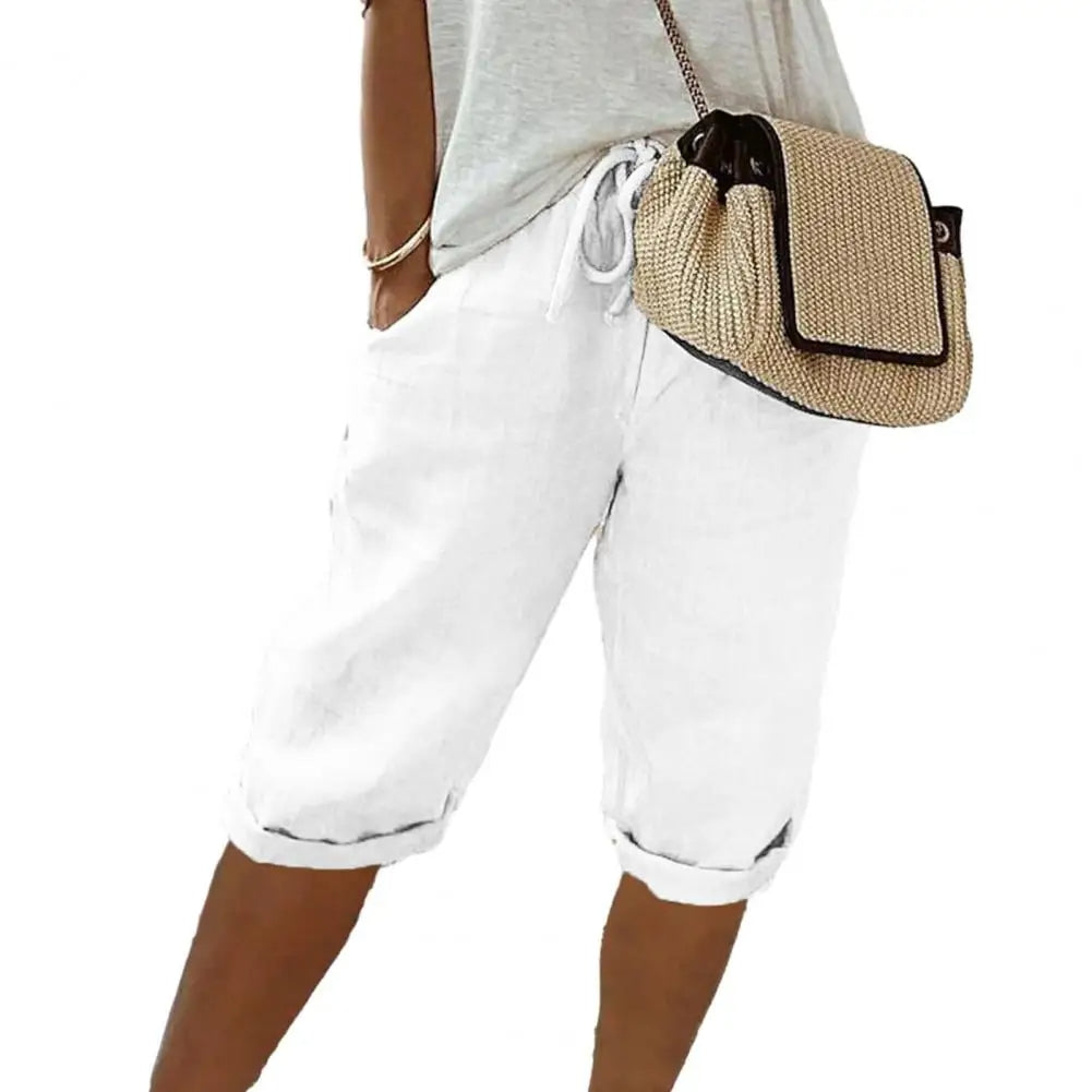 Davy | Women's Knee Pants with Drawstring and Pockets