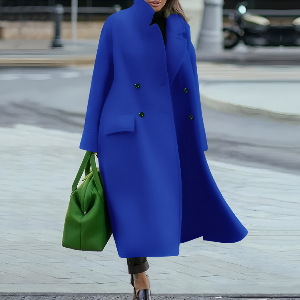 Davy | Women's Long Buttoned Trench Coat