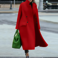 Gabardina Impermeable para Mujer con Botones al Frente