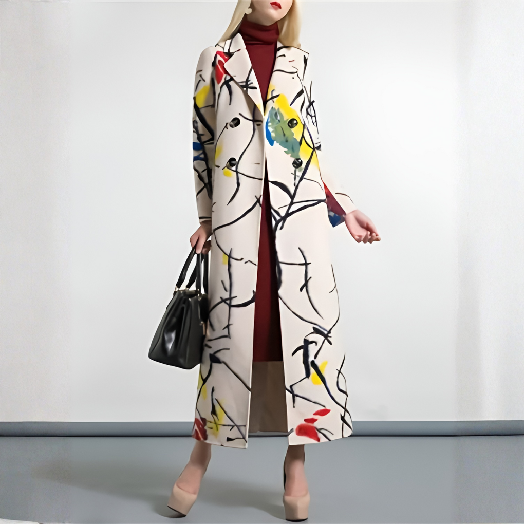 Davy | Women's Long Buttoned Trench Coat