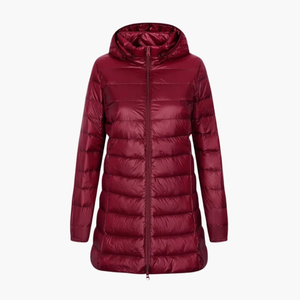 Davy | Women's Long Down Jacket with Hood
