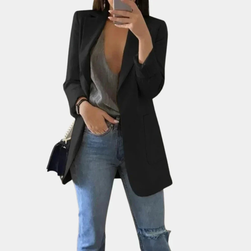 Davy | Women's Longline Blazer with Slim Fit