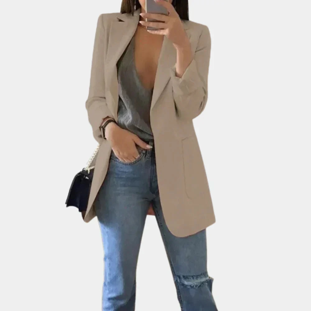 Davy | Women's Longline Blazer with Slim Fit