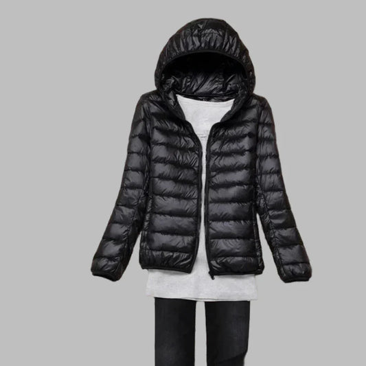 Davy | Women's Packable Down Puffer Jacket with Hood