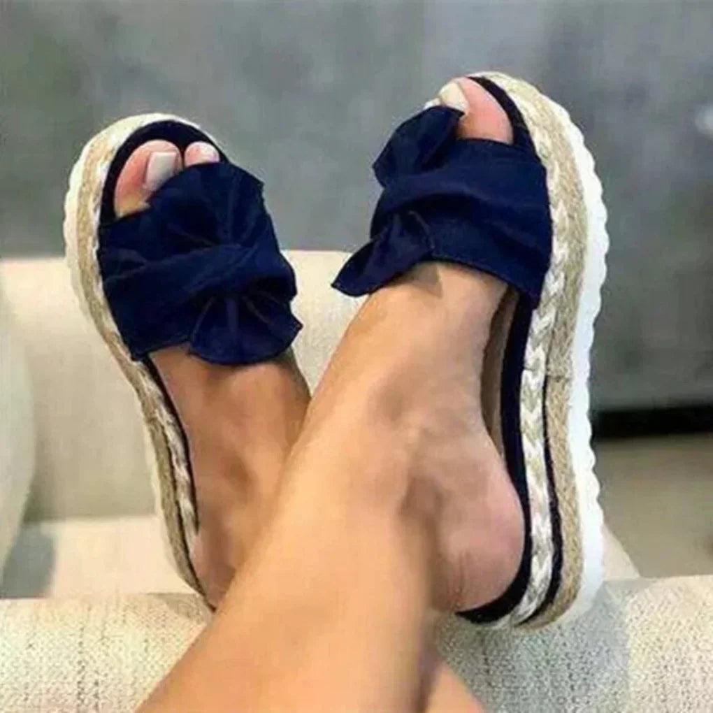 Davy | Women's Platform Bow Sandals