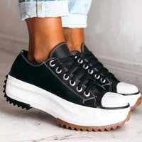 Zapatillas cómodas y con soporte de plataforma