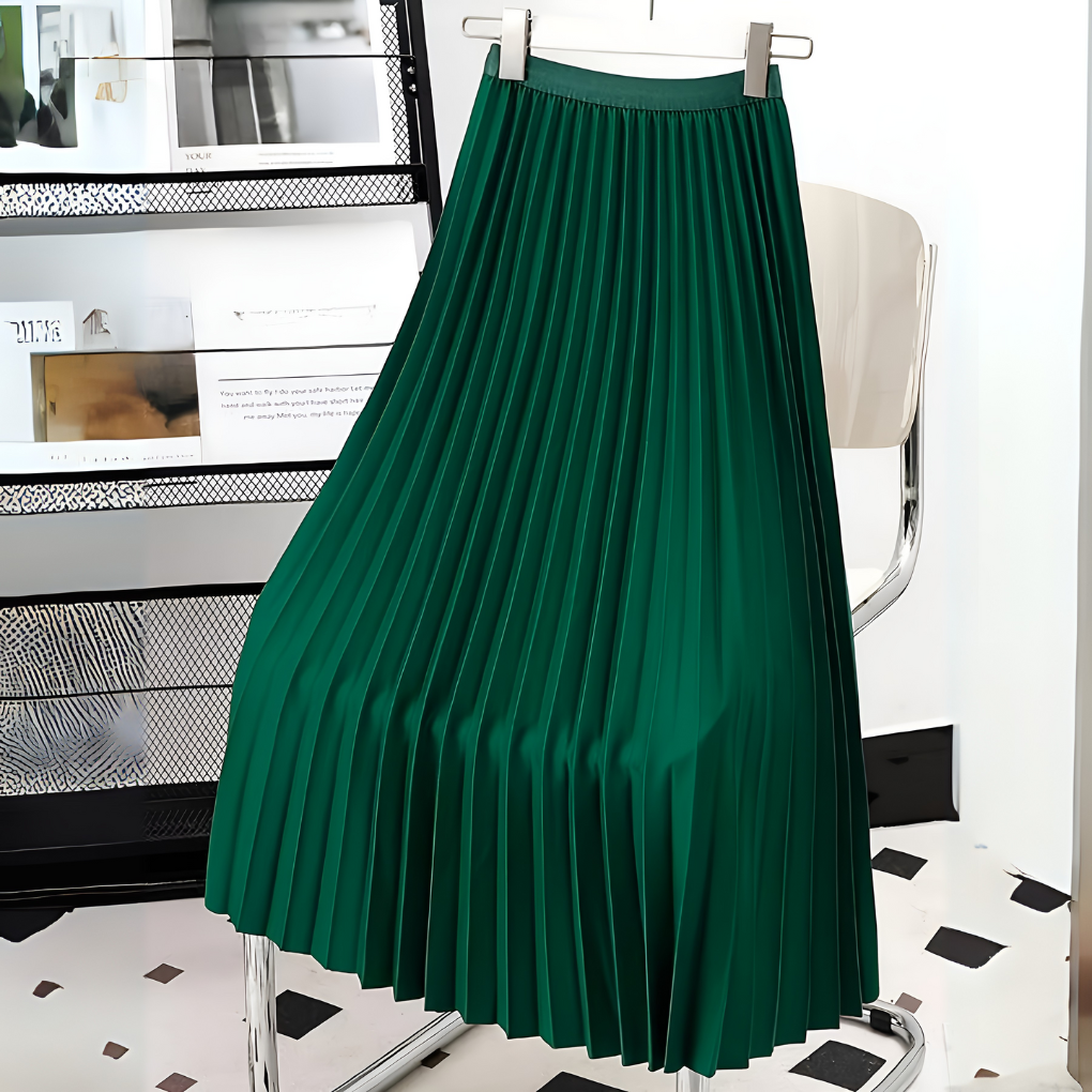 Davy | Women's Pleated Midi Skirt