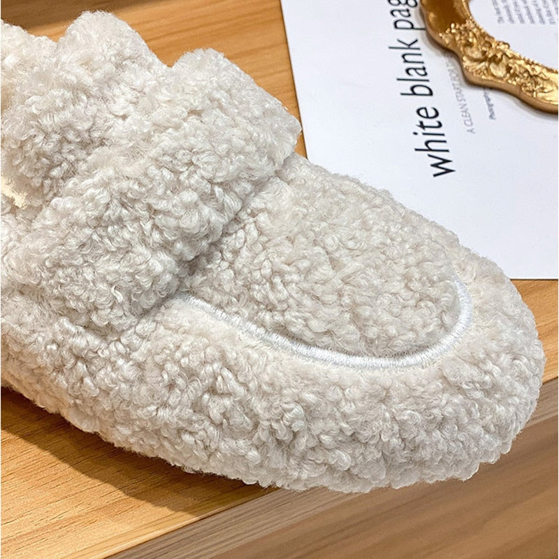 Davy | Women's Plush Loafers Cozy Slip-Ons