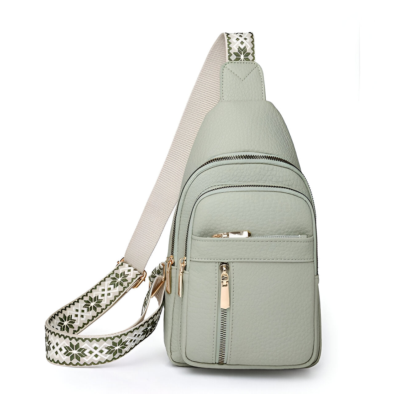 Davy | Women's Sling Backpack with Patterned Strap