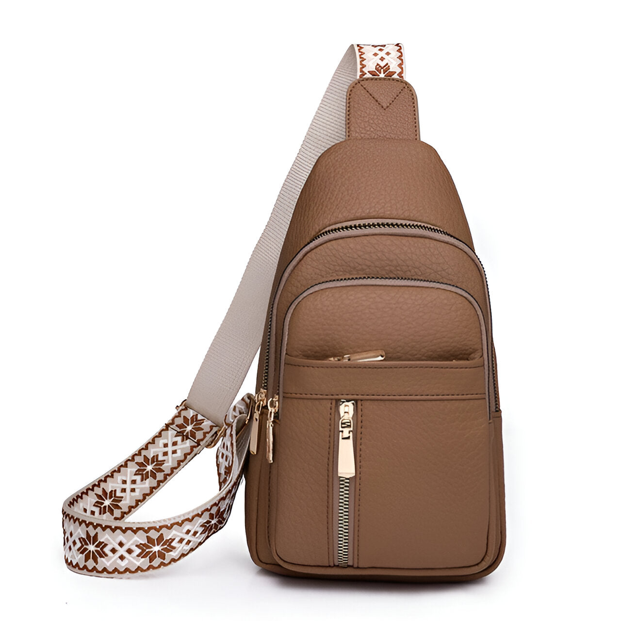 Davy | Women's Sling Backpack with Patterned Strap