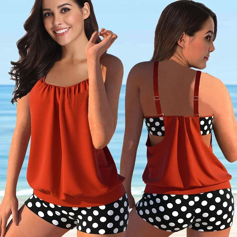 Davy | Women's Tankini Set with Boyshorts and Floral Print