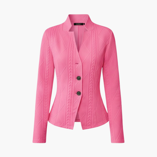 Davy | Women's Textured Blazer with Button Closure