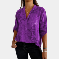 Blusa Texturizada para Mujer con Botones