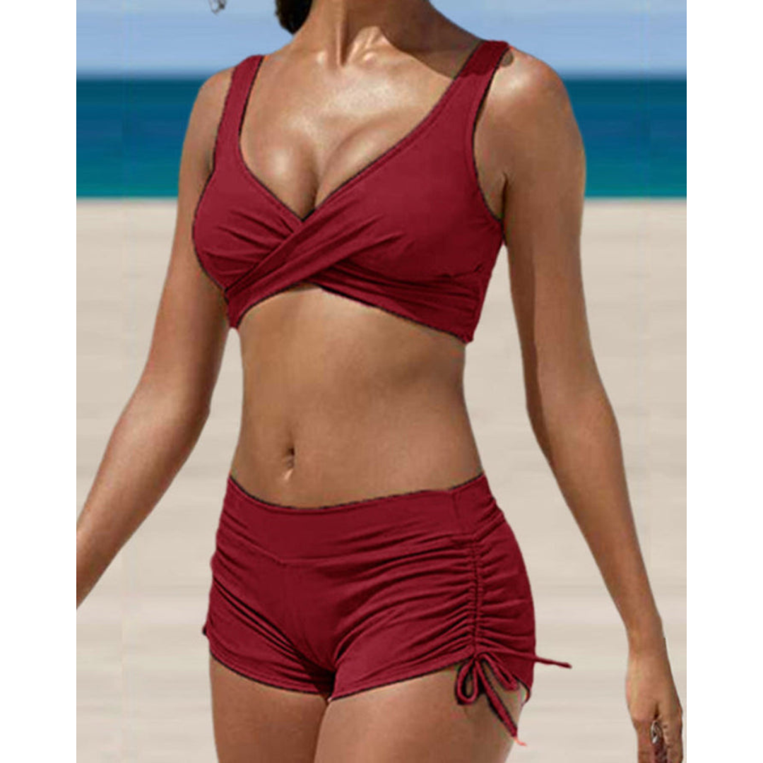 Davy | Women's Two-Piece Ruched Swimsuit