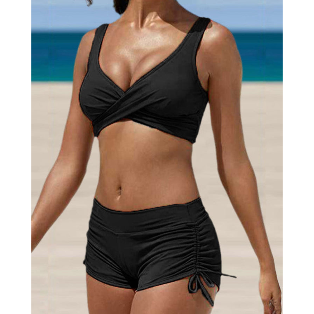 Davy | Women's Two-Piece Ruched Swimsuit