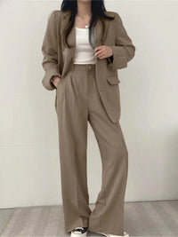 Women's Tailored Wide-Leg Suit