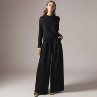 Traje de Pantalón de Pierna Ancha y Corte Suelto