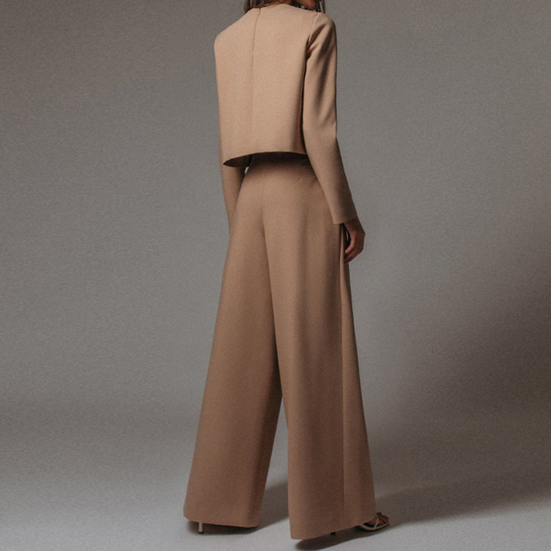 Davy | Women's Two-Piece Wide Leg Pants Set