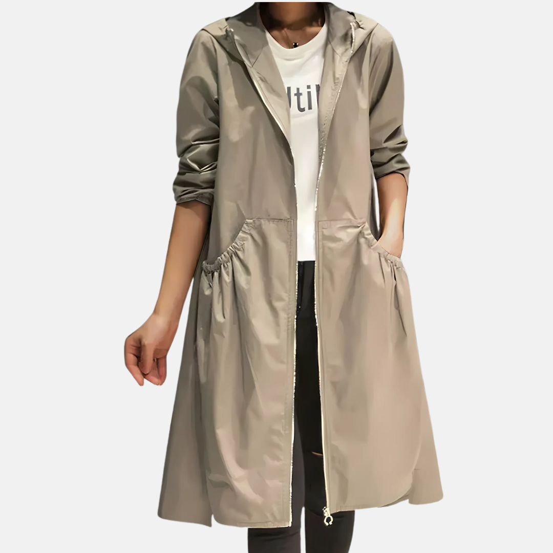 Davy | Women's Waterproof Hooded Longline Jacket