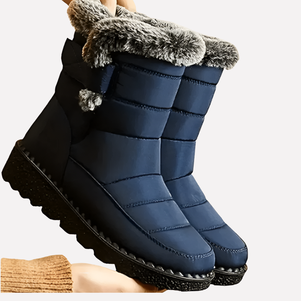 Davy | Women's Waterproof Snow Boots with Fur Trim
