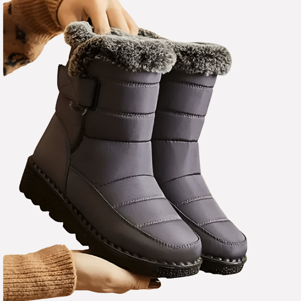Davy | Women's Waterproof Snow Boots with Fur Trim