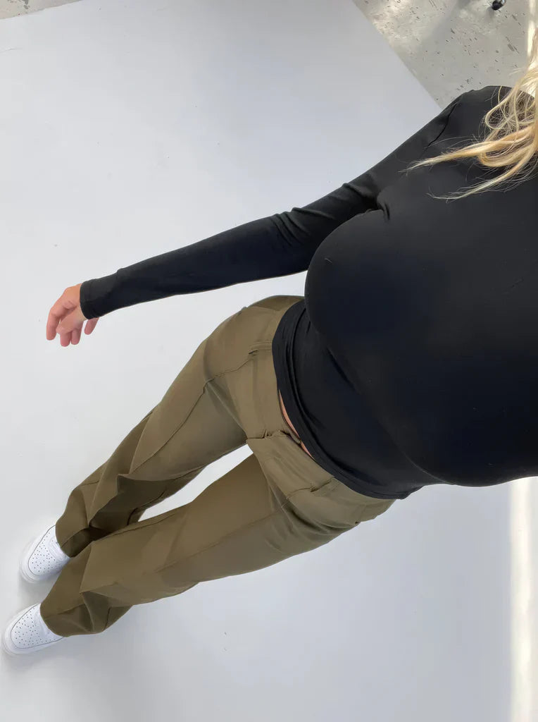 Davy | Women's Wide Leg Trousers with Slim Fit