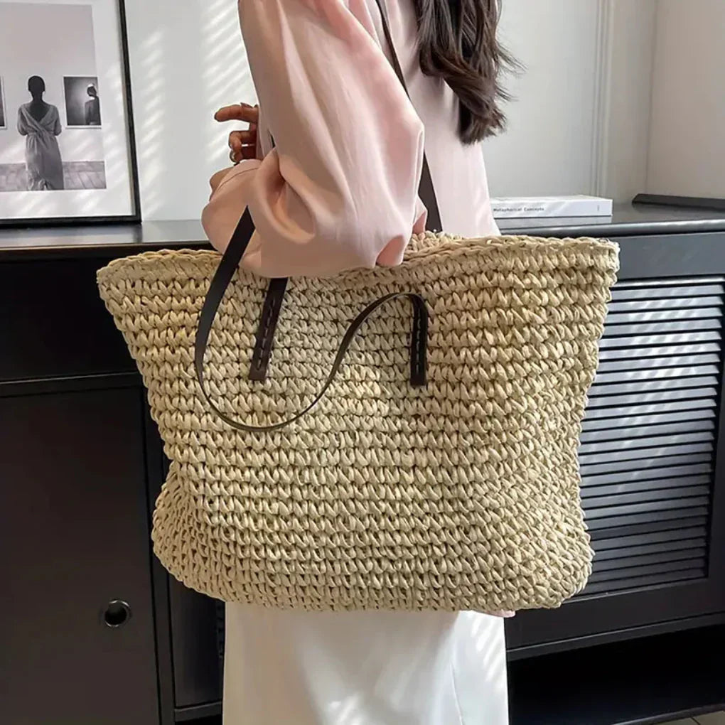 Davy | Women's Woven Tote Bag – Oversized Carryall